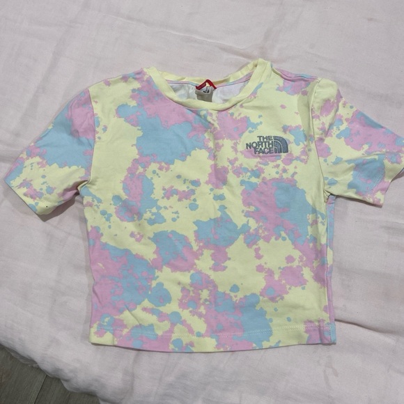 The North Face WOMENS Color Splash Tee - Pink, Blue, Yellow - Picture 1 of 2
